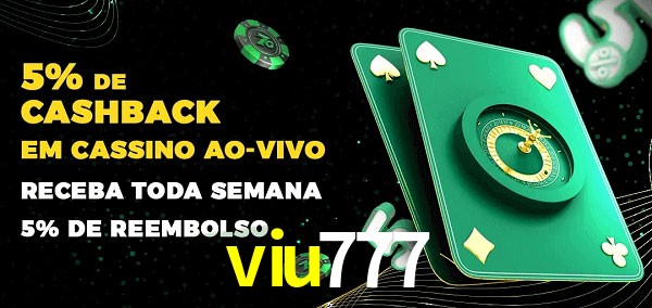 Promoções do cassino ao Vivo viu777